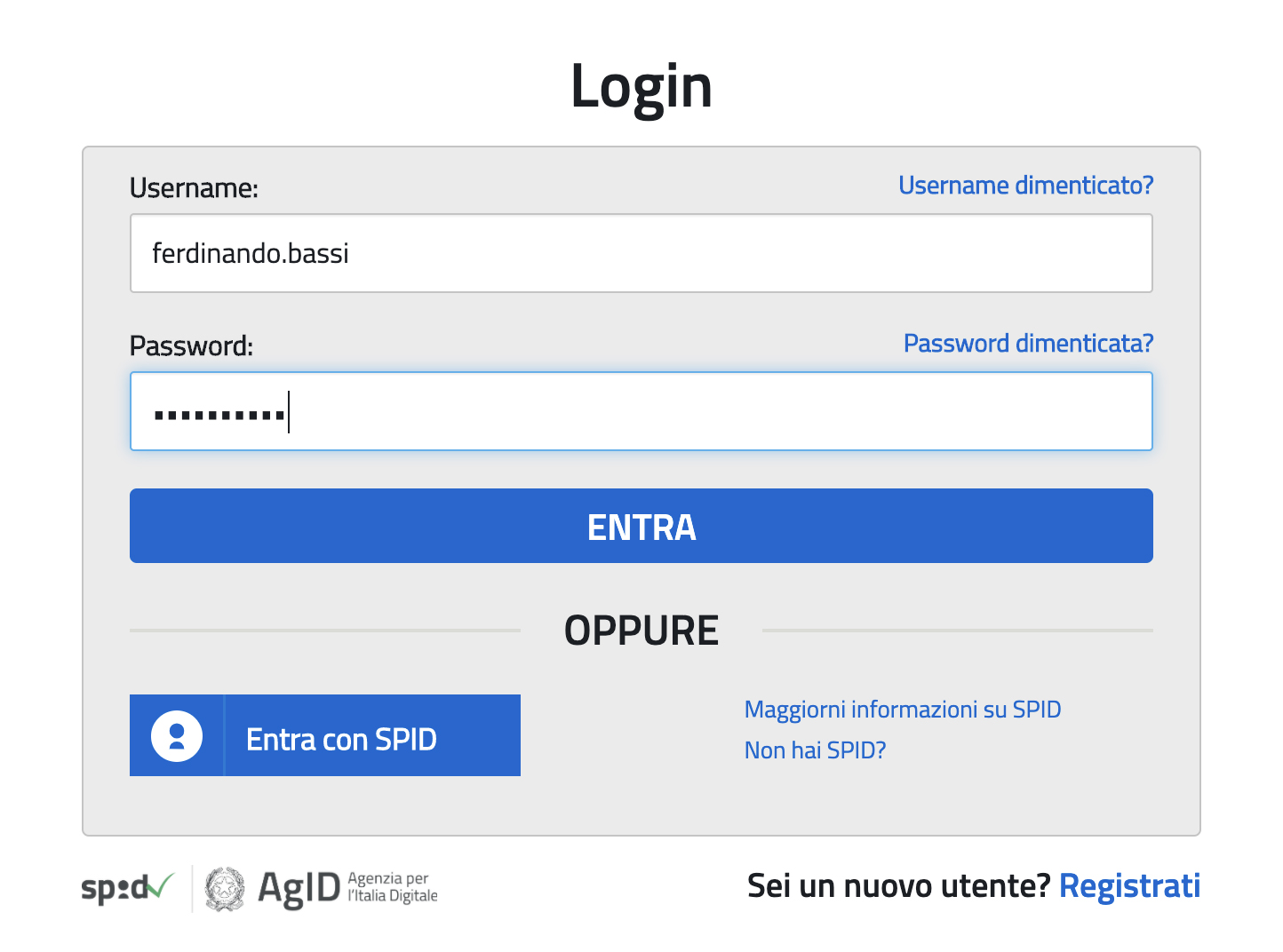 Pago In Rete – Guida per le famiglie – 1.2 – Registrazione e primo